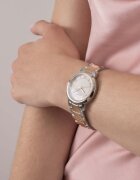 GUESS Двуцветен часовник с римски цифри Rose Gold/Сребрист