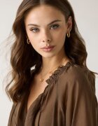 GUESS Ефирна блуза с лиосел