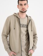 GUESS Фитнес худи с цип Зелени аспержи