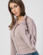 GUESS Фитнес суитшърт с цип Бледовиолетов
