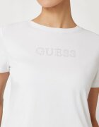 GUESS Фитнес тениска с лого Бял