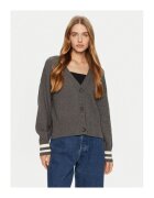 GUESS JEANS Дамска жилетка сива - плетена