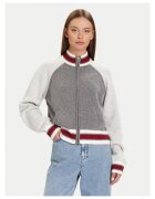 GUESS JEANS Дамска жилетка сива - плетена блуза