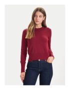 GUESS JEANS Дамски пуловер вишнев - от качествена материя