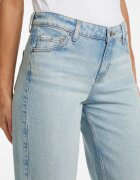 GUESS JEANS Дънки с широк крачол и захабен ефект Светлосин меланж