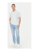GUESS JEANS Едноцветна тениска с поло яка