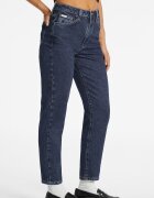 GUESS JEANS GUESS Скъсени дънки Mom-Fit Тъмносин