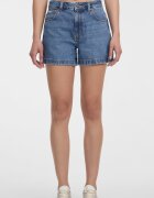 GUESS JEANS Къси дънки с висока талия Син