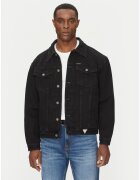 GUESS JEANS Мъжко яке - черно - памук - дълги ръкави - стандартна кройка