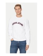GUESS JEANS Памучен суичър с дълъг ръкав - графичен дизайн и лого