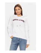 GUESS JEANS Памучен суичър с кенгуру джоб