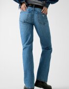 GUESS JEANS Прави дънки с миди талия Светлосин