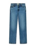 GUESS JEANS Прави дънки с миди талия Светлосин