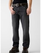 GUESS JEANS Прави свободни дънки - Антрацитно сиво