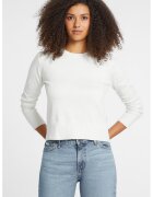 GUESS JEANS Пуловер с фина плетка и овално деколте