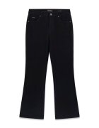 GUESS JEANS Разкроени дънки с ниска талия Черен