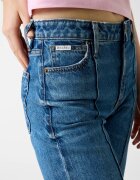 GUESS JEANS Разкроени дънки с ръб Тъмносин