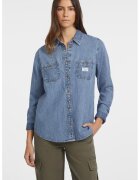 GUESS JEANS Риза от деним с джобове