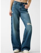 GUESS JEANS Широки дънки с релеф