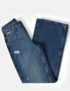 GUESS JEANS Широки дънки с релеф Син