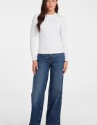 GUESS JEANS Слим блуза Бял