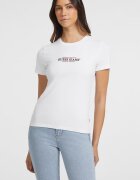 GUESS JEANS Слим тениска American Tradition Червен/Черен/Бял