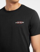 GUESS JEANS Слим тениска с овално деколте Червен/Бял/Черен