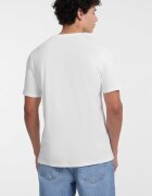 GUESS JEANS Стандартна тениска с овално деколте Бял/Лилав/Персийско зелено