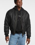 GUESS JEANS Стандартно яке с цип Черен