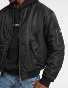 GUESS JEANS Стандартно яке с цип Черен