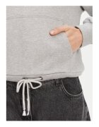 GUESS JEANS Суичър с щампа на текст и кенгуру джоб