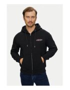 GUESS JEANS Суичър с цип и дискретно лого