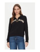 GUESS JEANS Суичър с цип и къси ръкави
