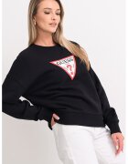 GUESS JEANS Свободен суитшърт с овално деколте и лого