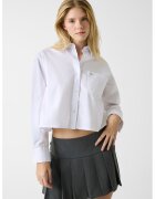 GUESS JEANS Свободна къса риза - Бял