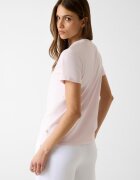 GUESS JEANS Тениска с пришито лого Червен/Пастелнорозов