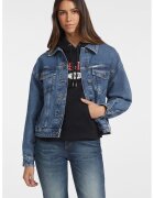 GUESS JEANS Уголемено яке от деним