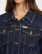 GUESS JEANS Яке от деним със стандартна кройка Тъмносин