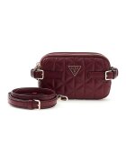 GUESS Капитонирана чанта през рамо Paisleigh - Бордо