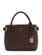 GUESS Капитонирана чанта през рамо Paisleigh Тъмнокафяв
