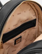 GUESS Капитонирана раница Giully от еко кожа Черен