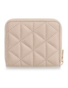 GUESS Капитонирано портмоне Paisleigh от еко кожа Бледо розово
