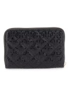 GUESS Капитонирано портмоне с цип Черен