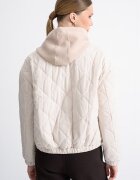 GUESS Капитонирано яке с джобове встрани Крем