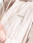 GUESS Капитонирано яке с джобове встрани Крем