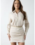 GUESS Къса рокля с дизайн 2 в 1 и драпиране