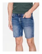GUESS Къси дънки slim fit от смес от лиосел