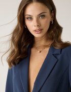 GUESS Късо сако с джобове с капаче Тъмносин