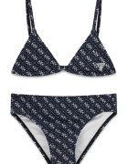 GUESS KIDS Бански от две части с лого Черен/Мръснобял