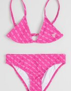 GUESS KIDS Бански от две части с лого Фуксия